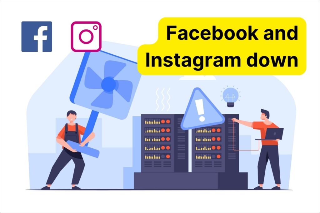 facebook and instgram down image